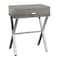 Monarch Specialties Accent Table - 24"H / Dark Taupe / Chrome Metal I 3263 - alternate 1